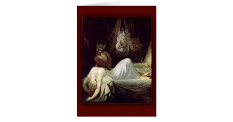 The Nightmare by Henry Fuseli, 1781 Card | Zazzle