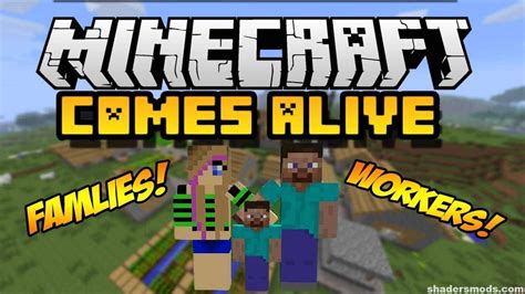 Minecraft Comes Alive Mod 1.19.4 → 1.18.2 (MCA Reborn) — Shaders Mods