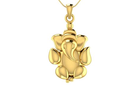 Lord Ganesha Pendant 3D model 3D printable | CGTrader