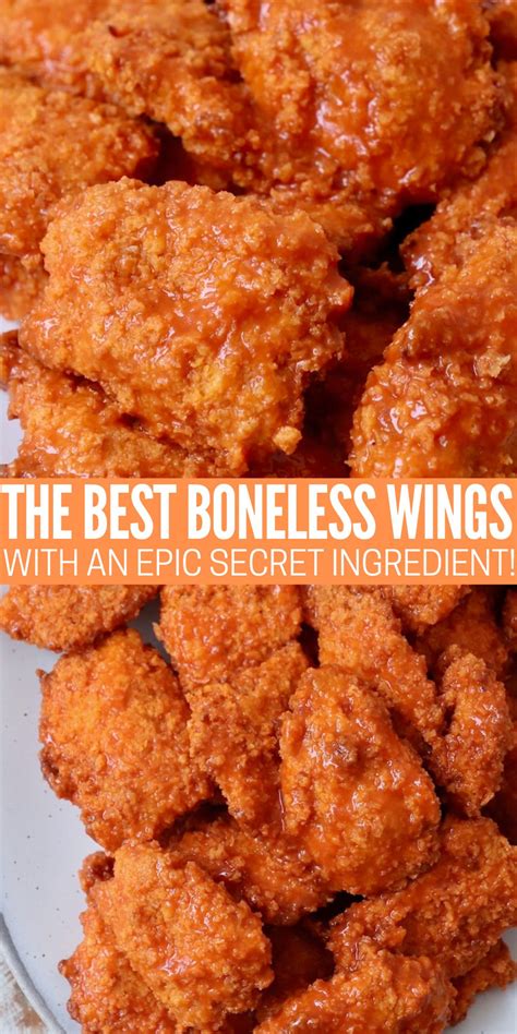 The BEST Boneless Wings Recipe