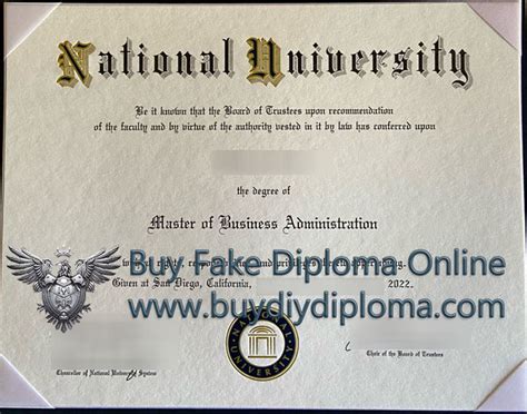 How to buy a National University (California) diploma?