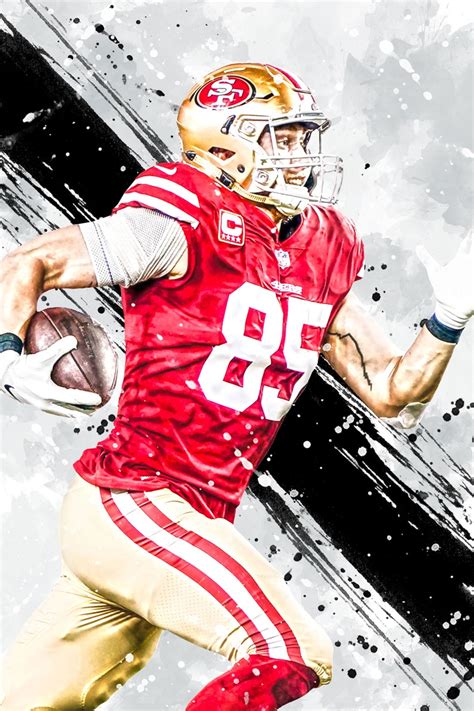 George Kittle San Francisco 49ers Poster Print Sports Art | Etsy