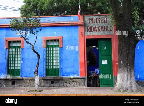 Frida Kahlo museum, Coyoacan, Mexico City, Mexico, North America Stock ...