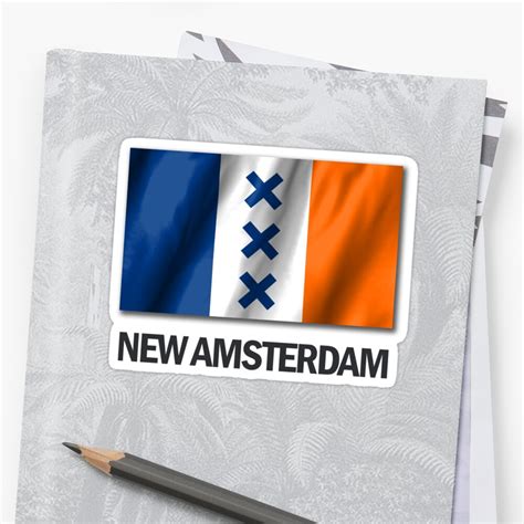 "Flag New Amsterdam Now!" Sticker by SALTIMATE | Redbubble