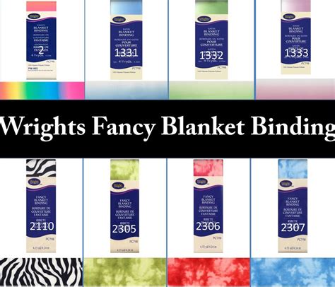 Wrights Fancy Blanket Bindings PC798 Satin Blanket Bindings All Wright's Current Prints, All in ...