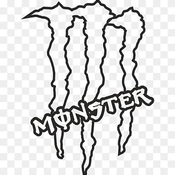 Free download | Monster Energy Stencil Наклейка Logo, blue monster ...