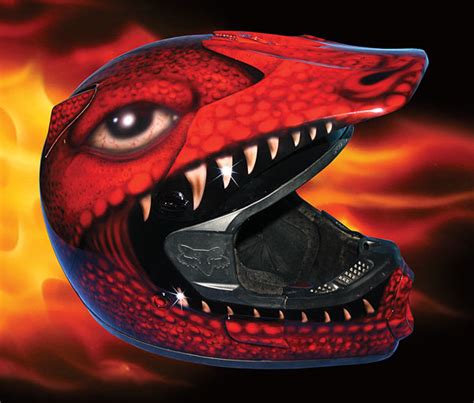 JUSTINCREDIBLE AIRBRUSHING: DRAGON HELMET