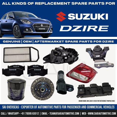 Maruti Suzuki Dzire Spare Parts - Genuine OEM Aftermarket Replacement Suzuki Parts at Rs 2350 ...