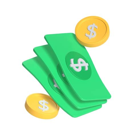 Premium PSD | Money 3d vector icon illustration asset