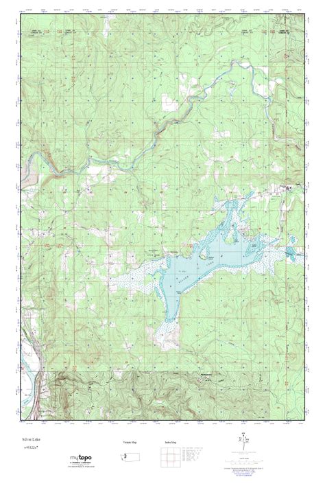 MyTopo Silver Lake, Washington USGS Quad Topo Map