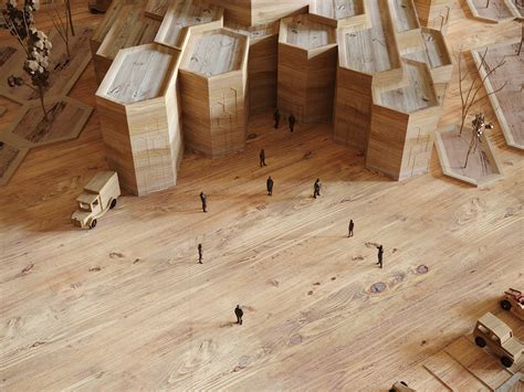 Wooden architectural model | Chaos Corona