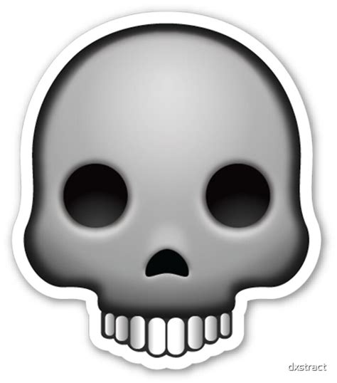 "Skull Emoji" by dxstract | Redbubble