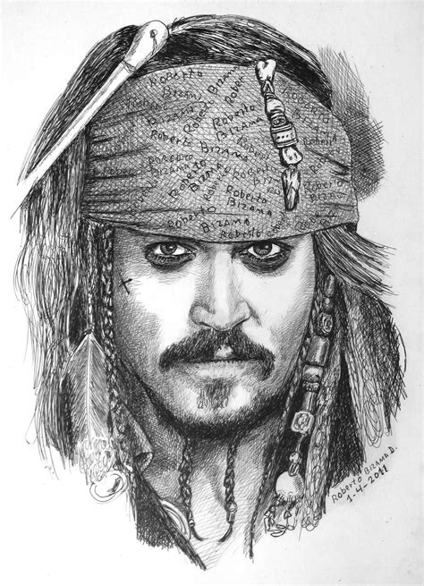 Johnny Deep by RobertoBizama on DeviantArt Realistic Pencil Drawings ...