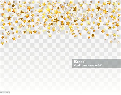 Gold Stars Holiday Background Stock Illustration - Download Image Now - Star Shape, Gold - Metal ...