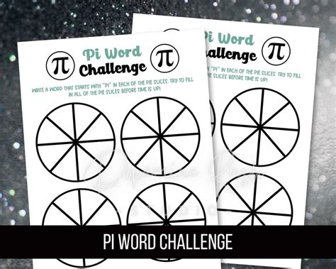 Printable Pi Day Word Challenge, Printable Pi Day Games,, March 14th ...