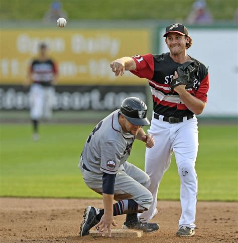 Barnstormers' starting pitcher Baumann goes the distance but Lancaster ...