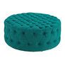 Button Tufted Ottoman, Round Circle Tufted Coffee Table Cocktail ...