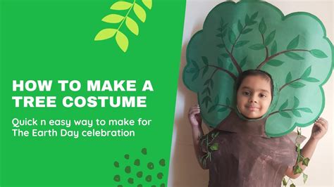 How to make kid's TREE COSTUME for fancy dress, Environment or Earth Day celebration. - YouTube