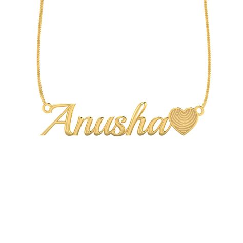 Personalized Gold Name Pendant