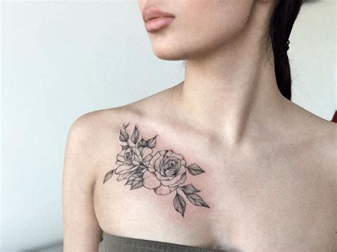 Flower Tattoos On Shoulder And Collarbone | Best Flower Site