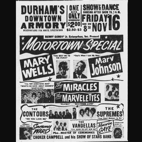 November 1962 Motortown Special in Durham NC | Ilustrasi, Gambar