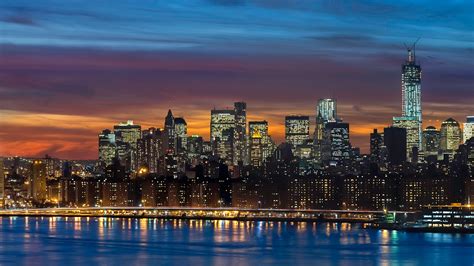 WALLPAPERS HD: Manhattan Skyline New York Panorama