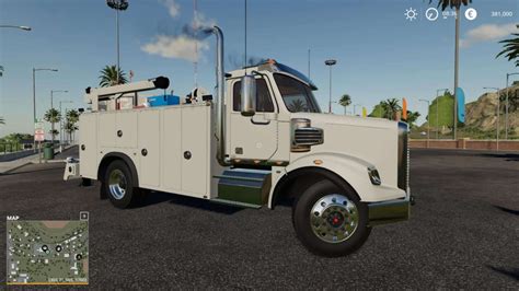 Freightliner Service Truck v1.0 Mod - Farming Simulator 2022 / 19 mod