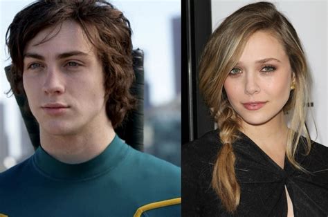 Elizabeth Olsen and Aaron Taylor-Johnson for Avengers: Age of Ultron