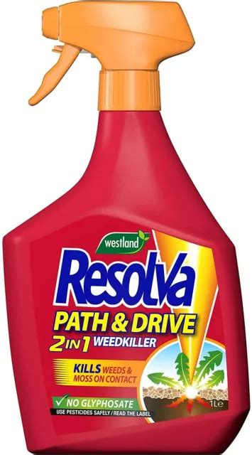 RESOLVA PATH DRIVE Weed Killer Natural Weeds Moss Grass Kills Fast ...