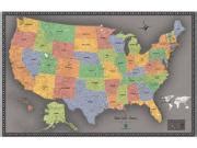 Physical USA Wall Maps - MapSales.com