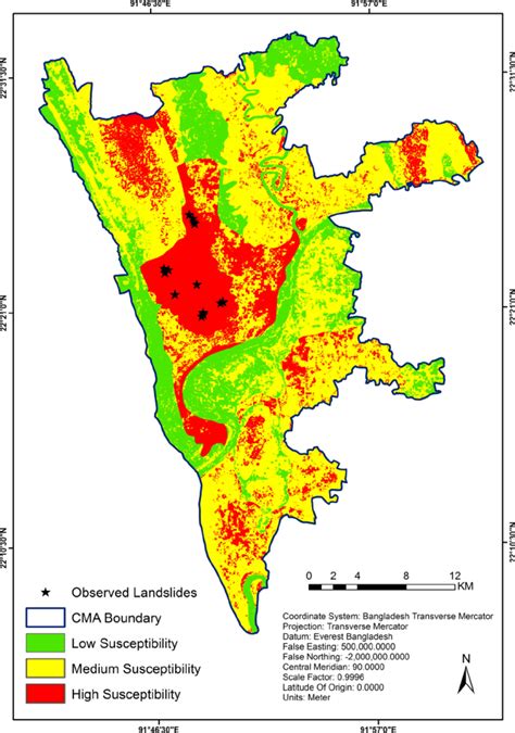 Landslide susceptibility map derived from AHP method | Download Scientific Diagram