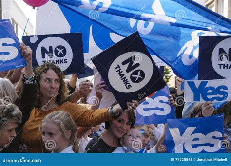 Scottish Independence Referendum 2014 Editorial Image - Image of middle ...