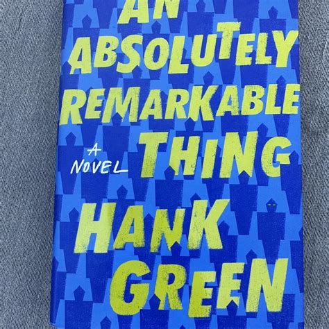 HANK GREEN- an absolutely remarkable thing - Depop