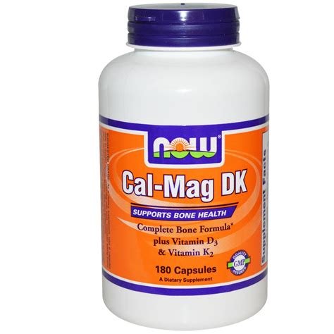 Now Foods, Cal-Mag, Calcium, Magnesium, Vitamin D3 & K2, 180 Capsules Australia – Mega Vitamins