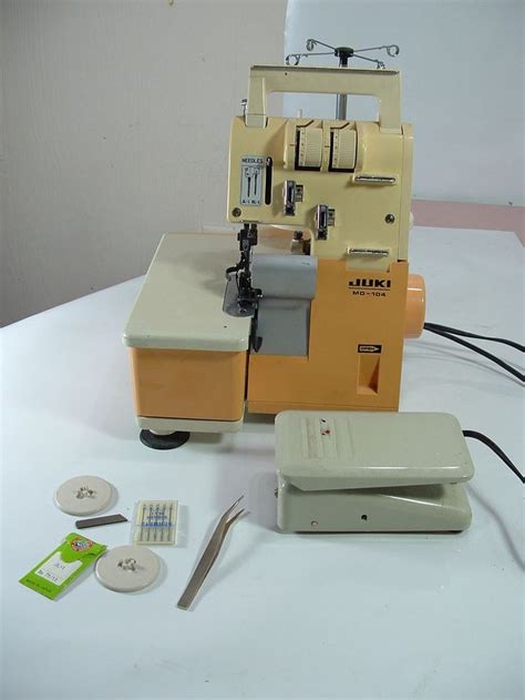 JUKI SERGER TWO NEEDLES 4 THREAD MODEL MO-104 JAPAN WORKING | Juki serger, Juki, Serger