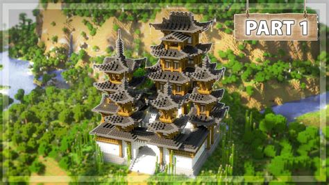 How to Build a Japanese Castle in Minecraft - [Tutorial 1/6] - YouTube