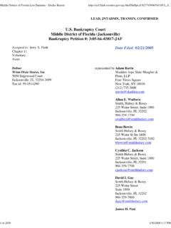 U.S. Bankruptcy Court Middle District of Florida ... / u-s-bankruptcy ...