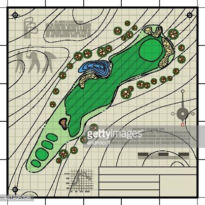 Golf Course Drawing at PaintingValley.com | Explore collection of Golf ...