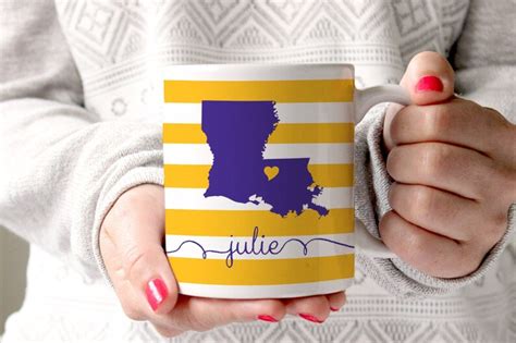 Personalized Coffee Mug louisiana State Love Other States | Etsy