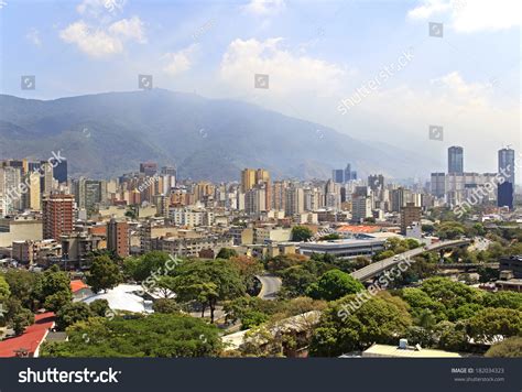 Skyline Of Caracas City. Capital Of Venezuela Stock Photo 182034323 ...