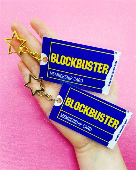 Official Blockbuster Membership Card Keychains - Etsy