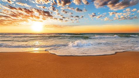 Verano, arena, playa de arena, playa, ola de viento, luz solar, nube ...