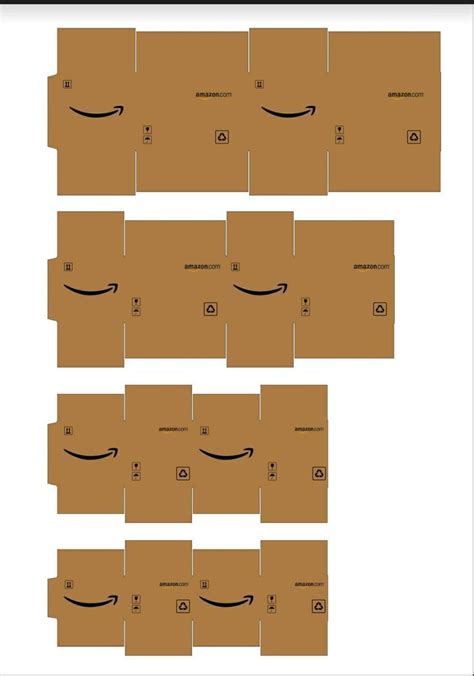 Elf size Amazon boxes in 2022 | Crafting paper, Miniature printables, Miniature house | Kağıt ...