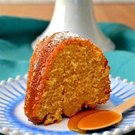 Best Brown Sugar Cake with Caramel Sauce | The Domestic Rebel