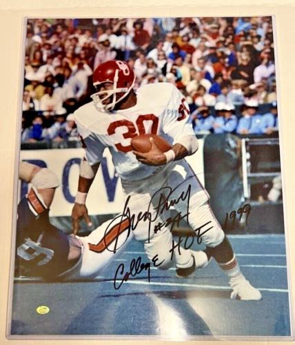 Greg Pruitt Oklahoma Sooners Signed Autographed 16x20 Photo College HOF ...