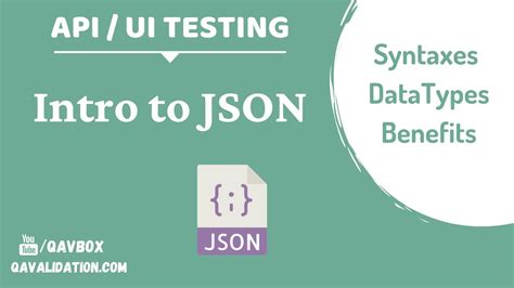 JSON - basics | data types | syntax | benefits - YouTube