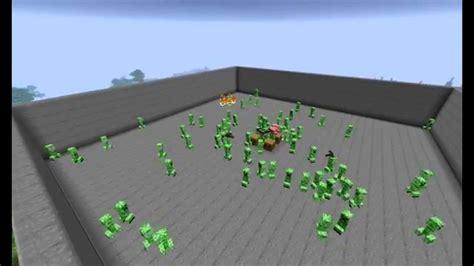 Minecraft Charged Creeper explosion - YouTube