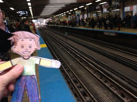 IMG_2644 | Flat Stanley waits for his evening L train back h… | Flickr