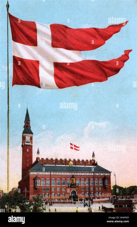 Copenhagen - Denmark - Flag Stock Photo - Alamy