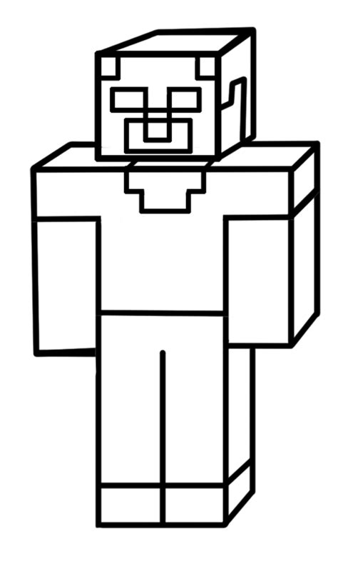 How to draw Herobrine - Minecraft drawing - Easy step by step